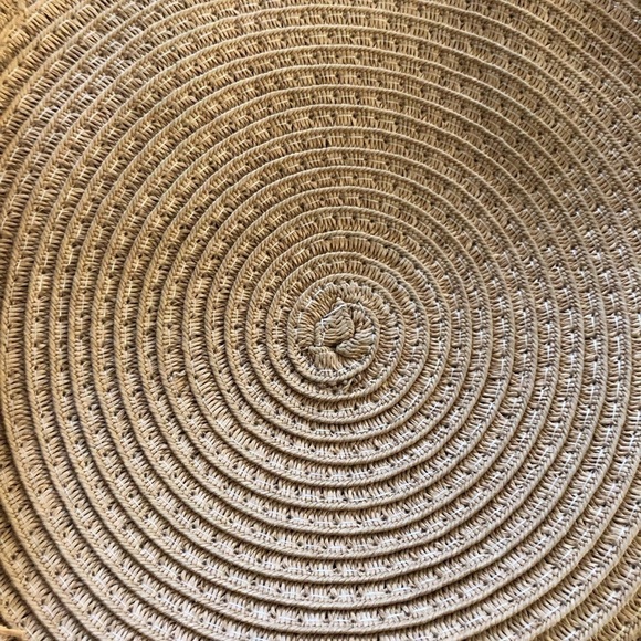 Lauren Conrad Cookie Crossbody Double Handle Straw Bag Summer Beach Festival - Picture 9 of 10